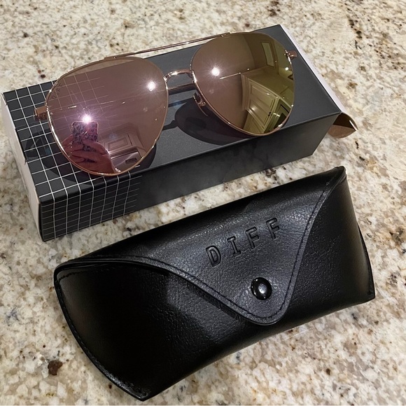 Diff Dash Rose Gold Cherry Blossom Mirror lens . - Picture 1 of 2